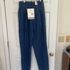 BLAST BLUES 100% Cotton Women’s Dark Wash Denim Jeans Elastic Waistband SZ XL